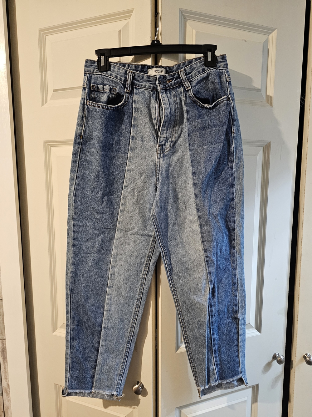 Forever 21 Light and Medium Blue Washed Denim Jeans